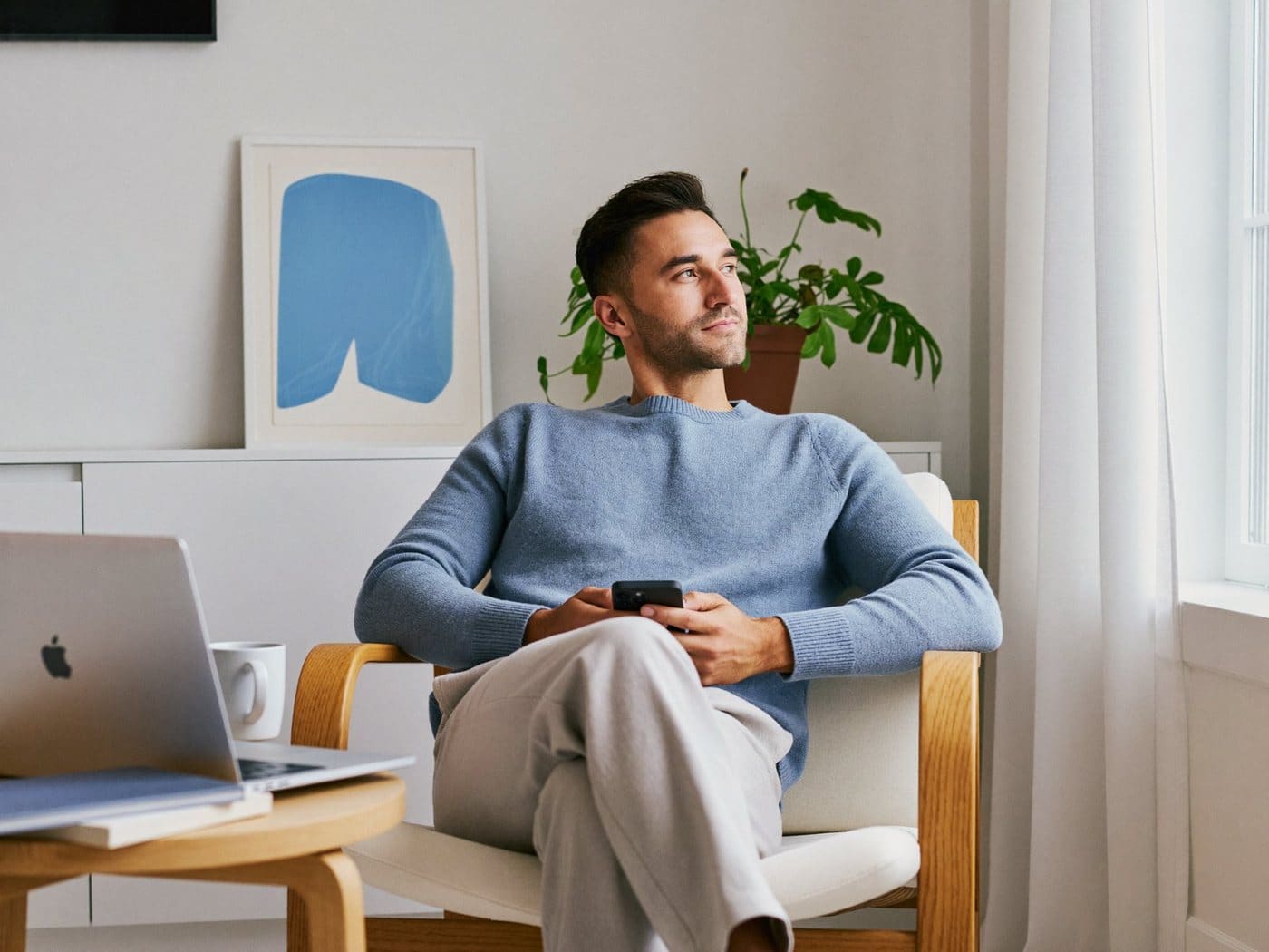 Person using The Mansio at home